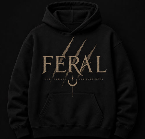 She Trusts Her Instincts Premium Heavyweight Hoodie - FERAL Athletic